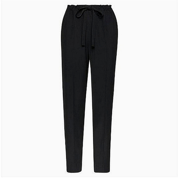 Classic Black Dress Pants | Relaxed Fit Ankle Length | Large - Picture 3 of 8